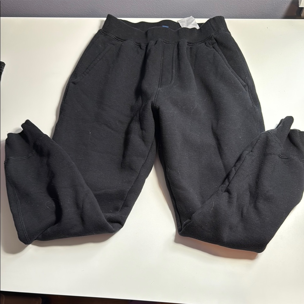 Uniqlo Black Jogger warm Fleece pile lined Sweatpants size 9/10
